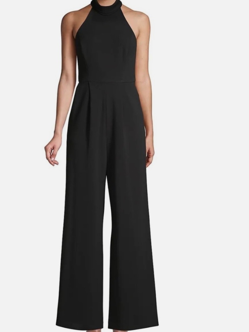 Calvin Klein Black Mock-Neck Jumpsuit, Size 4